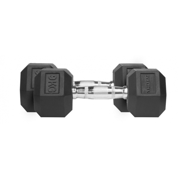 HANTEL THORN FIT HEX RUBBER DUMBBELL 9,0KG [PAIR]